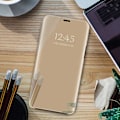Miniatyrbild 4 av 4: Samsung Galaxy A12 - Smart Clear View Fodral - Guld Guld