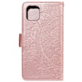 Miniatyrbild 3 av 5: iPhone 13 - Tryckt Mandala Läder Fodral - Roséguld