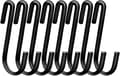20-pack 6 cm kraftiga S-formade hängkrokar för kök, badrum