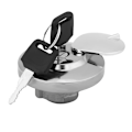 Miniatyrbild 2 av 8: Motorcykel Tanklock, Stilren Design Aluminiumlegering Dekorera Motorcykel, Tanklock med Blått Skyddande Plastskinn Kompatibel med