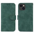 Miniatyrbild 1 av 5: iPhone 15 Fodral Skin Touch Läder Grön