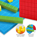 Miniatyrbild 6 av 7: Pedagogiska Matematiska Manipulativa, Bas Tio Block för att Förbättra Räknefärdigheter hos Unga Elever, Perfekt för Undervisning i Klassrum och Hemma, 100 Gula
