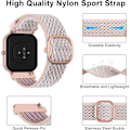 Miniatyrbild 2 av 5: Lämplig för Apple Watch iWatch1234567, 38/40/41mm armband, justerbart elastiskt nylon klockarmband, sportarmband för Apple Watch iWatch1234567