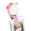 1 st Rose Ring Light Selfie Clip, Mini Uppladdningsbar 9 Nivåer D