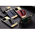 Miniatyrbild 1 av 5: iPhone 13 Pro skal veganskt läder med band för bra grepp guld Red one size