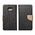 Miniatyrbild 5 av 5: Redmi 9A/9AT Plånboksfodral Fancy Eco Läder - Svart/- Guld