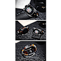 Miniatyrbild 4 av 4: Elegant läderarmband med spänne i rostfritt stål (för damer), justerbart ersättningsarmband i läder (för damer) 38mm/40mm svart