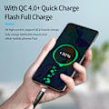 Miniatyrbild 4 av 5: USB-C till USB-C kabel, snabbladdning, 60W, 2.4A, 0.5m, svart