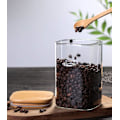 Miniatyrbild 7 av 8: Hållbara glasburkar för din kaffebar, bambulock skapar en lufttät försegling, högt borosilikatglas säkerställer hållbarhet, lämplig för te, kaffe,