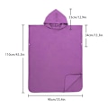 Miniatyrbild 5 av 6: Snabbtorkande Surf Strandponcho, Mikrofibermaterial Ultralätt Huva Handduk, Perfekt För Surfing, Simning Och Utomhusaktiviteter, One Size