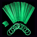 Miniatyrbild 2 av 2: 100-Pack - Självlysande Armband - Glowsticks - Gröna Grön