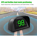 Miniatyrbild 2 av 5: Plug and Play Bil HUD Head-Up Display för Fordon, LED Stor Teckensnitt Display GPS Digital Hastighetsmätare, Varningsfunktion för Överhastighet, Körriktning, Vägtull