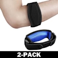 Miniatyrbild 1 av 5: Tennisarmbåge Skyddsarmband för Ömmande Armbåge Blå 1-Pack