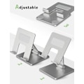 Miniatyrbild 3 av 8: Justerbart surfplattestativ för 7-13,3 tums enheter, aluminiumlegeringskonstruktion, universellt stöd för flera märken, ergonomisk inställning och kylning