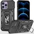 Miniatyrbild 1 av 5: iPhone 14 Pro - Skal CamShield / Kameraskydd Ringhållare Svart Black