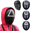 Miniatyrbild 1 av 3: 2-Pack - Squid Game Mask / Ansiktsmask - Cosplay Black Circle