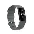 Miniatyrbild 1 av 5: Silikonarmband Till Fitbit Charge 3/4 Grå