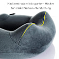 Miniatyrbild 4 av 7: Komfort på vingarna: Uppblåsbar resekudde för nacken, justerbar fasthet för anpassad komfort, kompakt design för smidig resa, maskintvättbar