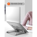 Miniatyrbild 5 av 8: Justerbart Laptopställ, Bred Kompatibilitet Aluminiumlegering Dator Notebook Ställhållare, Ergonomisk Design För 11-17\" Laptops, Stödjer Upp Till 6 kg