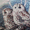 Miniatyrbild 3 av 5: Måla efter siffror för vuxna, Diamond painting Uggla Diamantmålning
