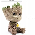Miniatyrbild 2 av 5: Dekorativ Suckulentkruka, Utsökt Hantverk i Baby Groot Design, Omtänksam Presentidé för Födelsedag och Jul, Multifunktionellt Skrivbord