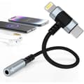 Miniatyrbillede 1 af 5: Lightning & USB-C til 3,5 mm hovedtelefonstikadapter 2-i-1 hovedtelefonadapter til iPhone Type C til 3,5 mm hovedtelefonstikadapter til iPad/iPhone 1