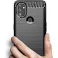 Miniatyrbild 4 av 4: Oneplus Nord N100 Stöttåligt Stötdämpande Skal SlimCarbon Svart