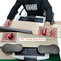 Miniatyrbild 8 av 8: Justerbart Skrivbordsarmsstöd, Ergonomiskt Designat För Maximal Komfort, 180 Graders Kulled, Memory Foam-vaddering, Enkel Installation Utan Montering