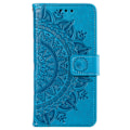 Miniatyrbild 5 av 5: Sony Xperia 10 VI Mandala Läder Fodral Blå