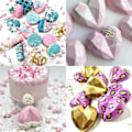 Miniatyrbild 2 av 7: Diamant Hjärtdesign, Ugn Mikrovågsugn Fryssäker Multifunktionell Livsmedelsgodkänd Hjärtformad Silikonform för Bakning av Professionell Kvalitet (Rosa)