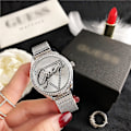 Miniatyrbild 1 av 4: Damklocka Mode Kvarts Armbandsur med Diamanter Silver