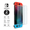 Miniatyrbild 1 av 3: 2-pack Nintendo Switch Heltäckande Skärmskydd i Härdat Glas transparent