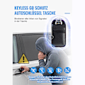 Miniatyrbild 5 av 7: Elegant och funktionell Faraday-väska, sakkunnigt tillverkad för att skydda RFID-signaler, krokdesign för enkel bärbarhet säkerställer att dina tillhörigheter är säkra