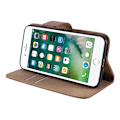 Miniatyrbild 5 av 5: iPhone 7/8/SE (2020/2022) - Äkta Läder Plånboksfodral - Brun Brown Brun