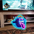 Miniatyrbild 4 av 4: King Boo Neon-skylt, Spöke LED Neonljus med Dimbar Strömbrytare, Spel Neon-skylt