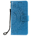 Miniatyrbild 2 av 5: Samsung Galaxy A32 5G - Mandala Läder Fodral - Blå Blue Blå