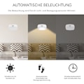 Miniatyrbild 3 av 5: Innovativ Rörelsesensor Nattlampa, Batteridriven, Auto På/Av PIR-teknik för Hall Trappa Badrum Garderob Sovrum (2-pack)