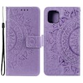 Miniatyrbild 1 av 5: iPhone 13 - Tryckt Mandala Läder Fodral - Lila