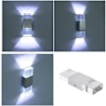 Miniatyrbild 4 av 8: Vägglampa i bondgårdsstil, valnötsfinish ger rustik charm, enkel installation säkerställer problemfri montering, kvalitet i aluminium och akryl för hållbarhet