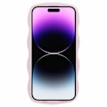 Miniatyrbild 2 av 5: iPhone 14 Pro Mobilskal Wavy Textur Rosa