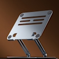 Miniatyrbild 5 av 5: Bärbart datorställ med hopfällbart laptopstativ, justerbar höjd i aluminiumlegering och ergonomisk design för 10-17\" laptops