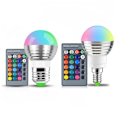 Miniatyrbild 1 av 5: 2 st E14 RGB LED-lampa 16 Färg