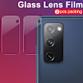 Miniatyrbild 5 av 5: IMAK 2 Pack Härdat Glas Linsskydd Galaxy S20 FE