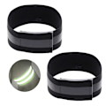 Miniatyrbild 1 av 3: 2-Pack Reflexarmband Reflexer Kardborre Svart svart