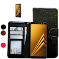 Miniatyrbild 1 av 5: Samsung Galaxy A8 2018 - Läderfodral/Skydd Brun