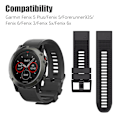 Miniatyrbild 3 av 5: Klockarmband 26 mm Garmin Fenix 5 Plus/Fenix 5/Forerunner935/Fenix 6/Fenix 3/Fenix 5x/Fenix 6x Svart