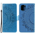 Miniatyrbild 1 av 5: iPhone 13 - Tryckt Mandala Läder Fodral - Blå