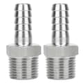 1/2in BSPT Hankontakt Rörkoppling med Snabbkoppling - 2 ST (BSPT 1/2in - 8mm)