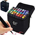 Miniatyrbild 1 av 5: Upptäck Touch set med 40 Tuschpennor med Fodral - Perfekt för konstnären i dig!