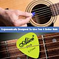 Miniatyrbild 7 av 7: Högpresterande Plektrum för Stränginstrument, Kompatibla med Celluloidstil Gitarr Bas Ukulele, ABS Material Blandade Färgglada Ergonomiskt Designade